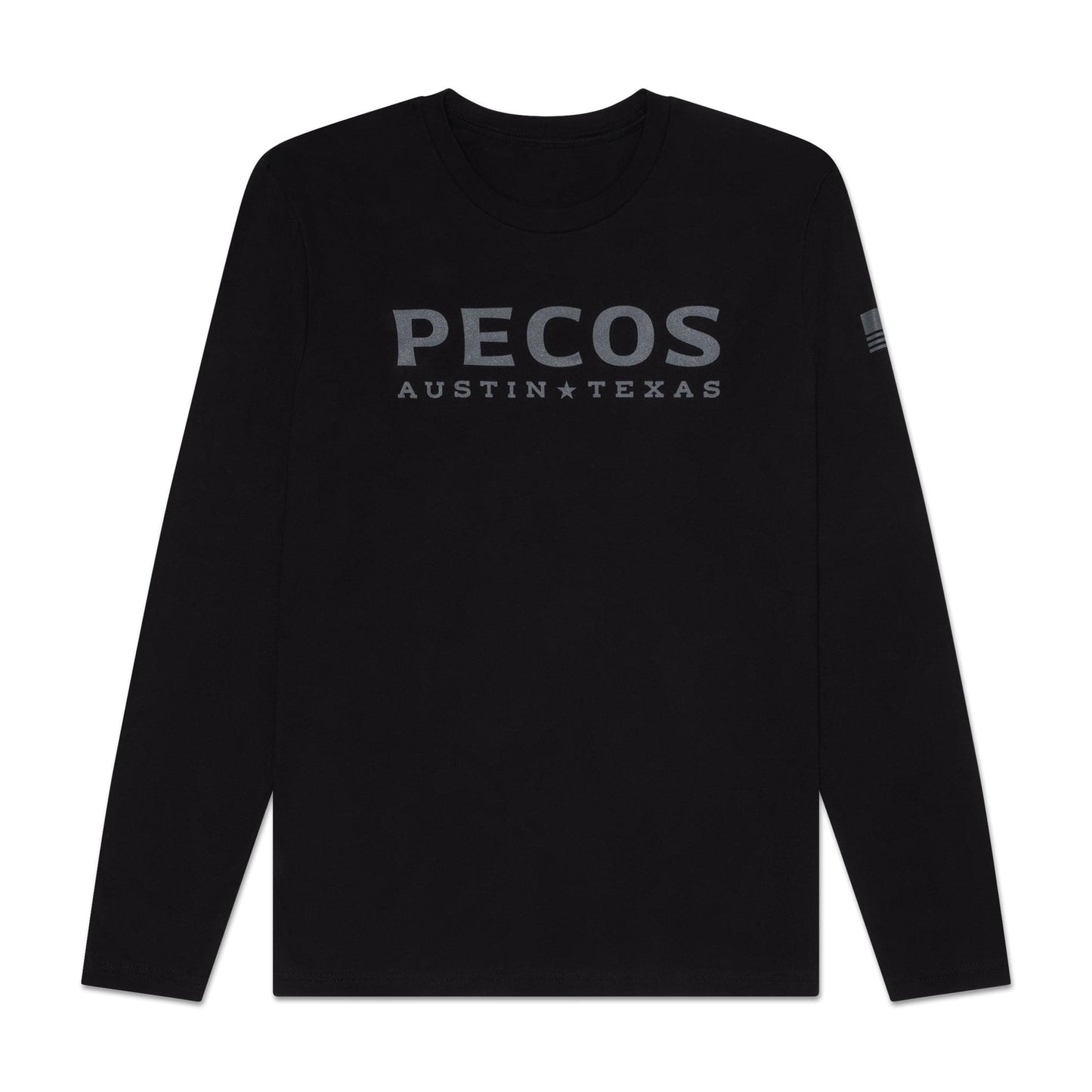 Pecos 'Charcoal' T-shirt met lange mouwen