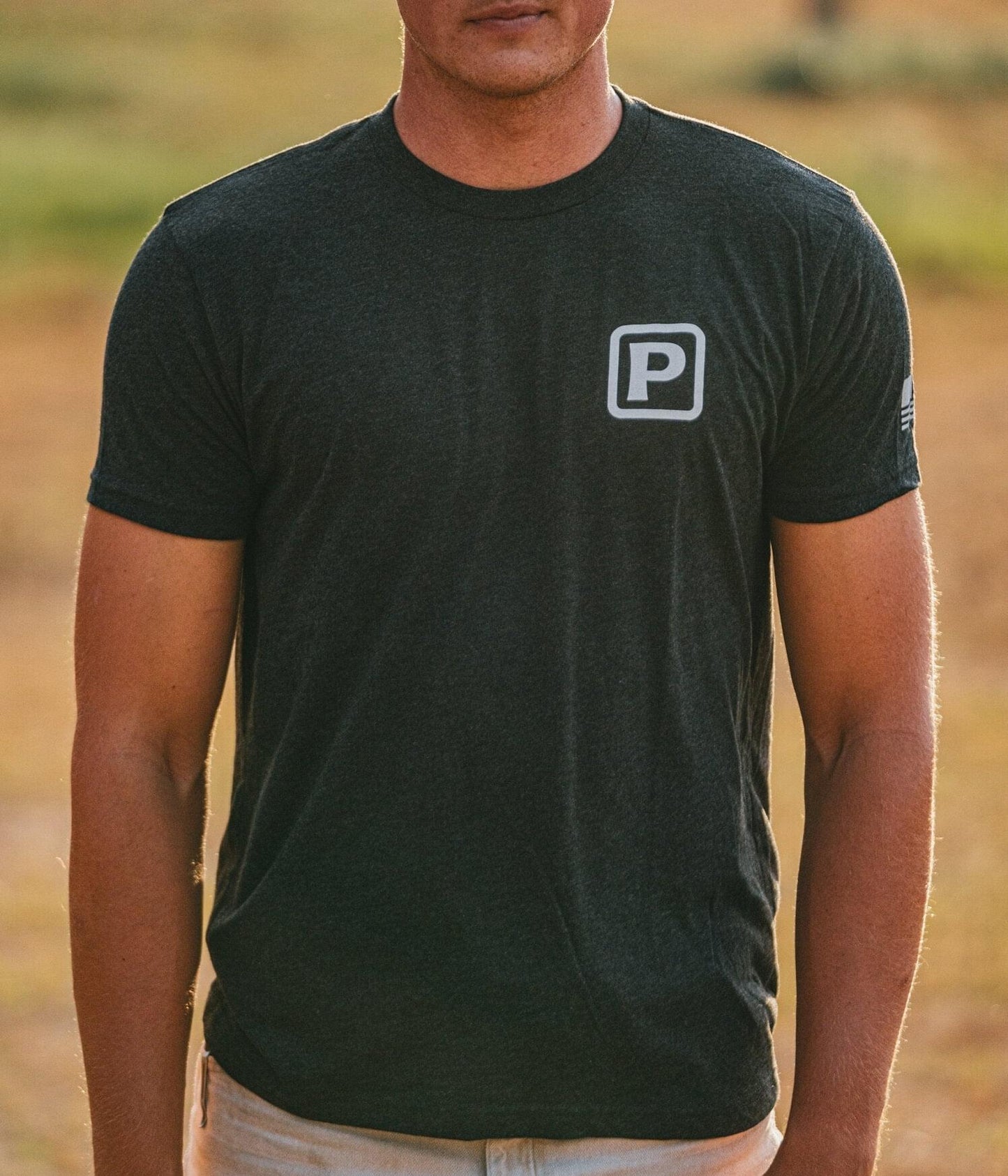 Pecos 'Charcoal' T-shirt met korte mouwen